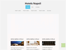 Tablet Screenshot of hotels-napoli.it